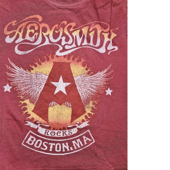 Aerosmith Rocks Boston MA metal rock Official T-Shirt M NWT - Picture 2 of 5